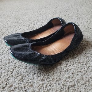 Tieks Obsidian Black Patent Ballet Flats